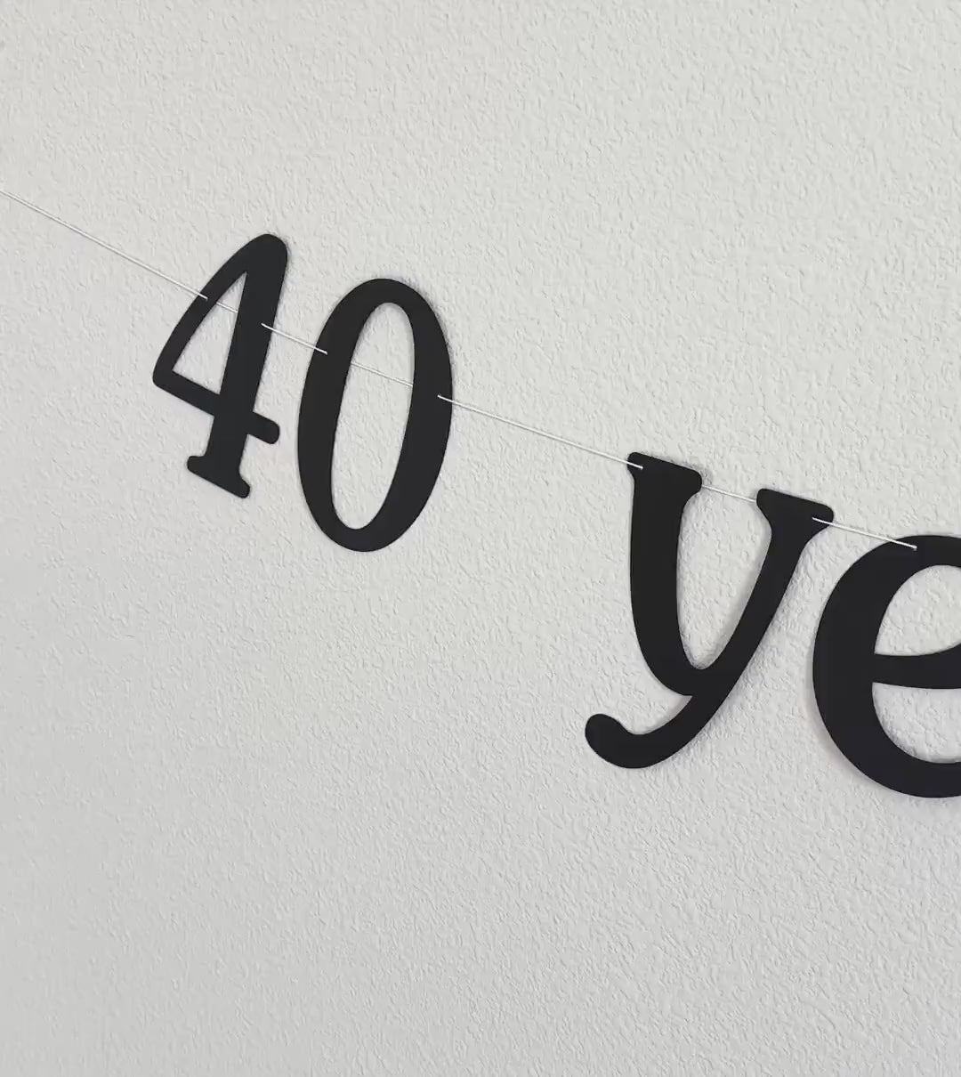 40 Years Loved, 40th Birthday Banner, 40th Birthday party Celebration, Mom&#39;s Birthday Ideas, Grandma Birthday Decoration, 40th Birthday Bash