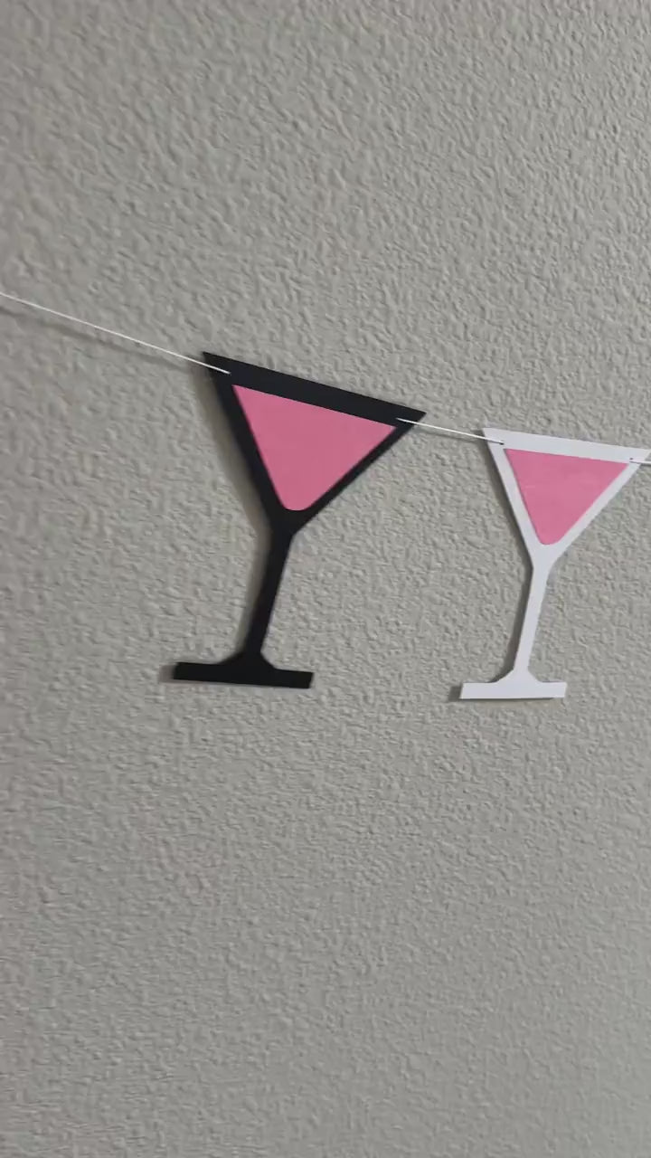 Martini Banner, Martini Garland, Martini Birthday, Martini Party, Martini Decor, Martini Birthday Party, Summer Banner