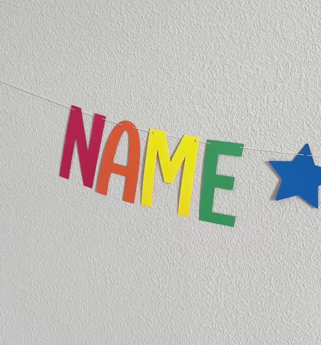 Name Is One Banner, 1st Birthday Banner Rainbow Pastels, Boy&#39;s 1st Birthday Banner, Personalized First Birthday Banner