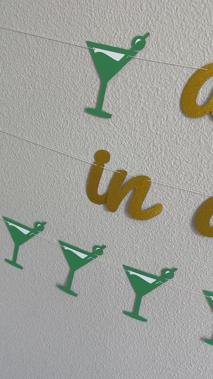 A Bride In A Tini Bit, Martini Themed Bachelorette Party, Martini Themed Bridal Shower Decorations, A Bride In A Tini Bit Banner