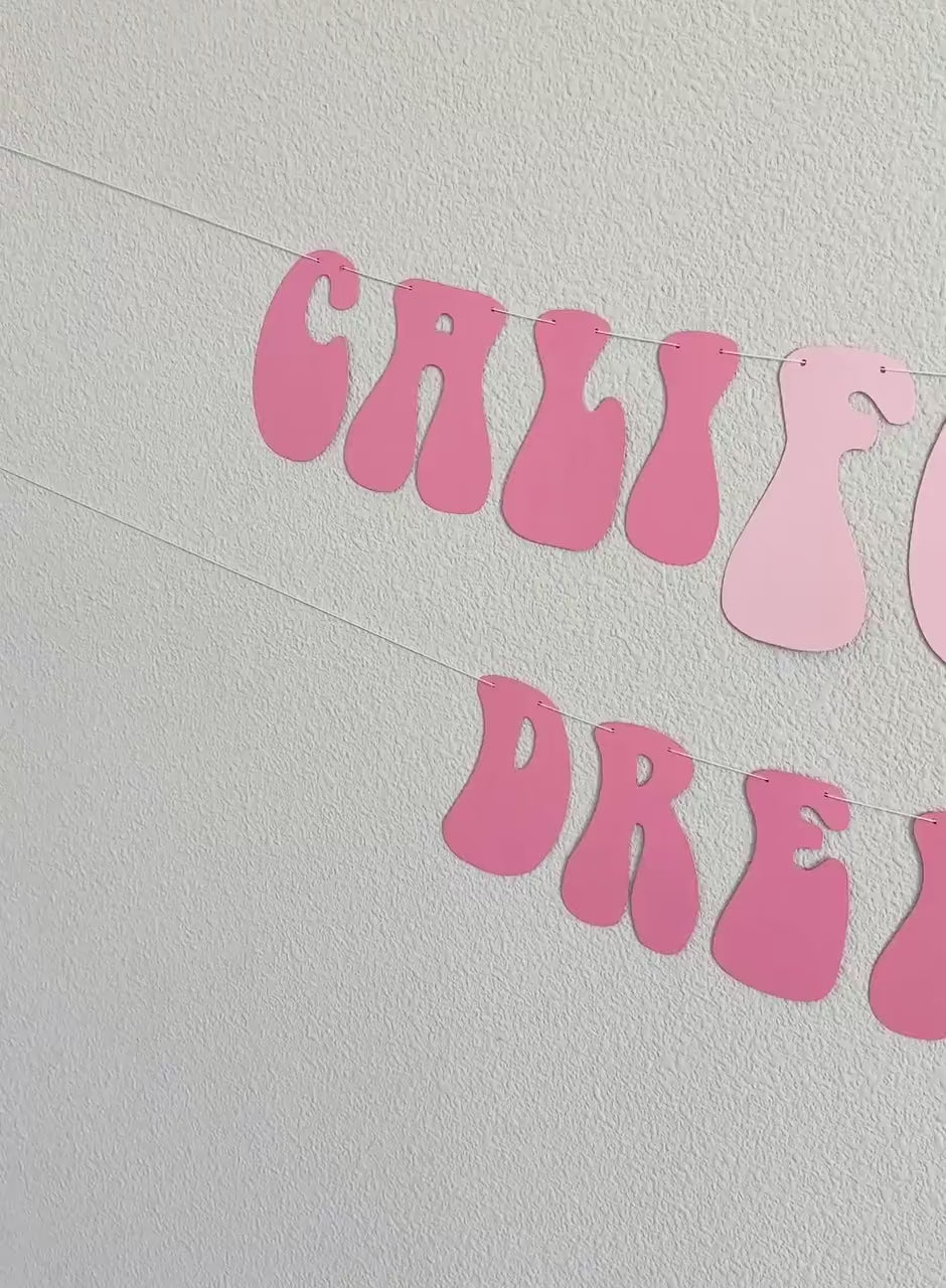 CaliFOURnia Dreamin&#39;, 4th Birthday Decorations, 4th Birthday Party, California Themed Fourth Birthday Party Decorations