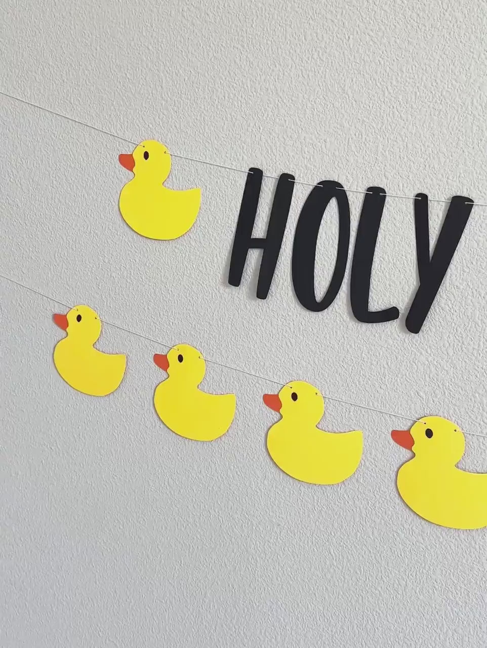 Holy Duck I&#39;m 12, 12th Birthday Party Decorations, 12th Birthday Ideas, Duck Party, Custom Duck Banner, Rubber Duck Theme, Yellow Ducks
