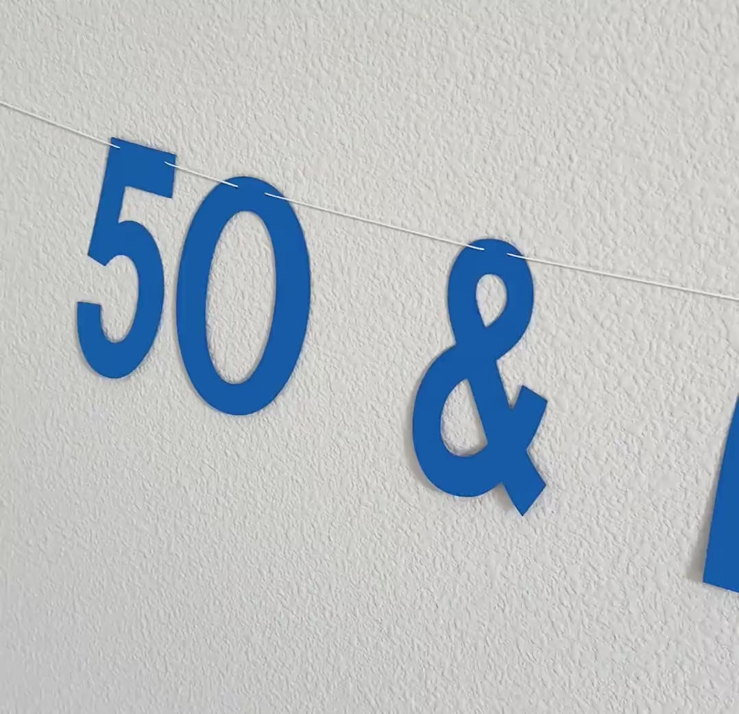 50 & Awesome!, 50th Birthday Party Ideas, 50th Birthday Decorations, Fiftieth Birthday Party Decorations