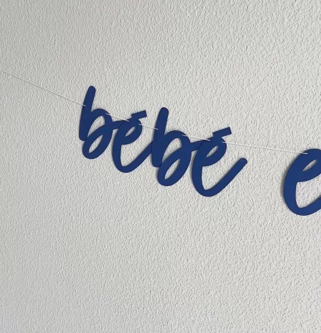 Bebe In Route, Bebe In Route Banner, Bebe Decorations, Baby Shower Decorations, Bebe Shower Banner, Baby Shower Ideas
