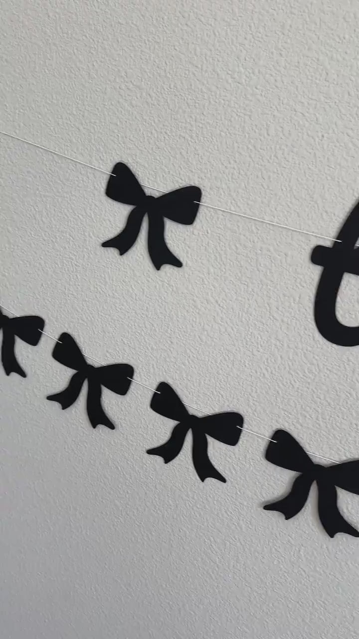 Thirty, 30th Birthday Decorations, Coquette 30th Birthday, Bow Themed Birthday Banner, Thirty Birthday Banner