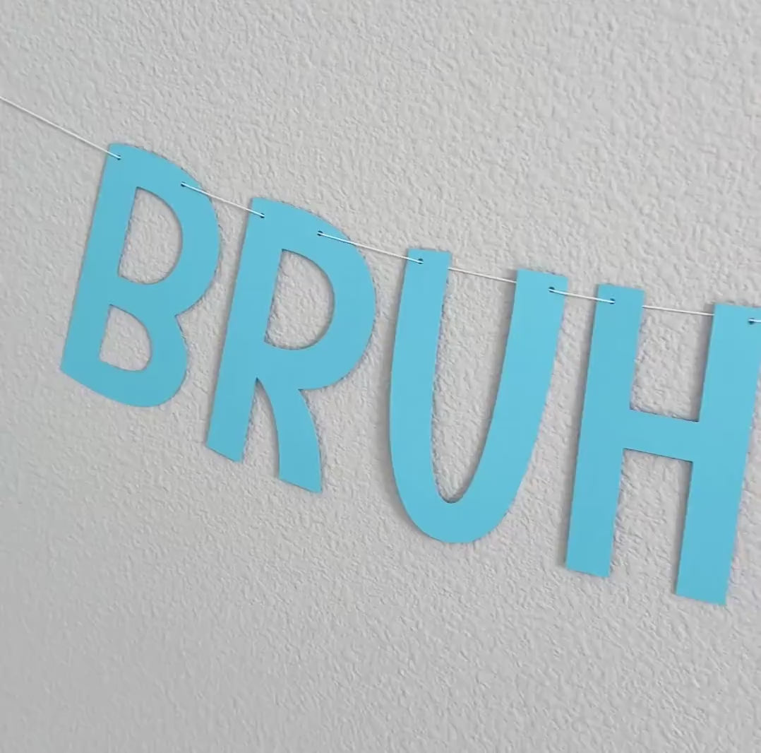 Bruh I&#39;m Ten, 10th Birthday Banner, Tenth Birthday Decorations, Bruh I&#39;m Ten Banner, 10th Birthday Ideas, Boys 10th Birthday, Blue 10th