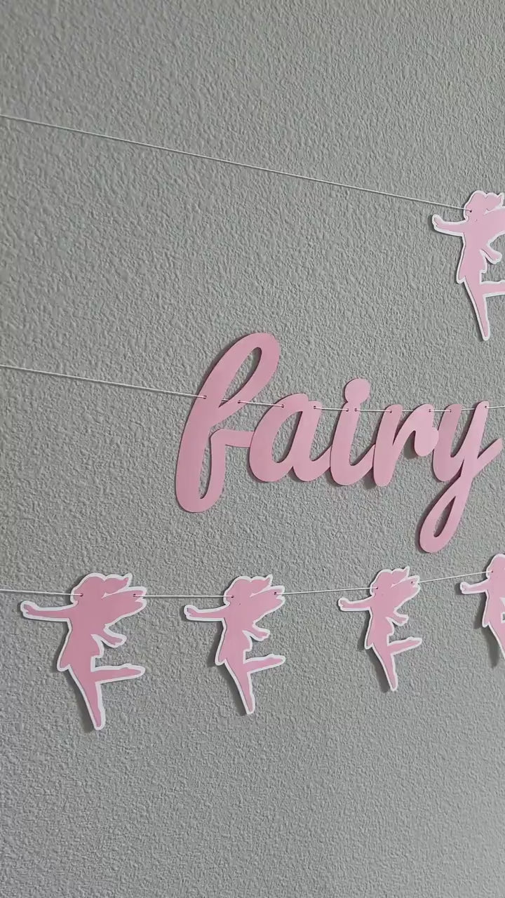 Name&#39;s Fairy 1st Birthday, Fairy Birthday Banner, Custom Fairy Banner, Fairy Themed Birthday Decorations, First Birthday Ideas