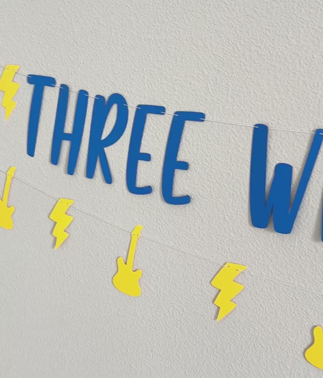 Three Will Rock You, 3rd Birthday, Rock Themed 3rd Birthday, Rock Birthday Banner, Rock N Roll Decorations, Rock n&#39; Roll Theme