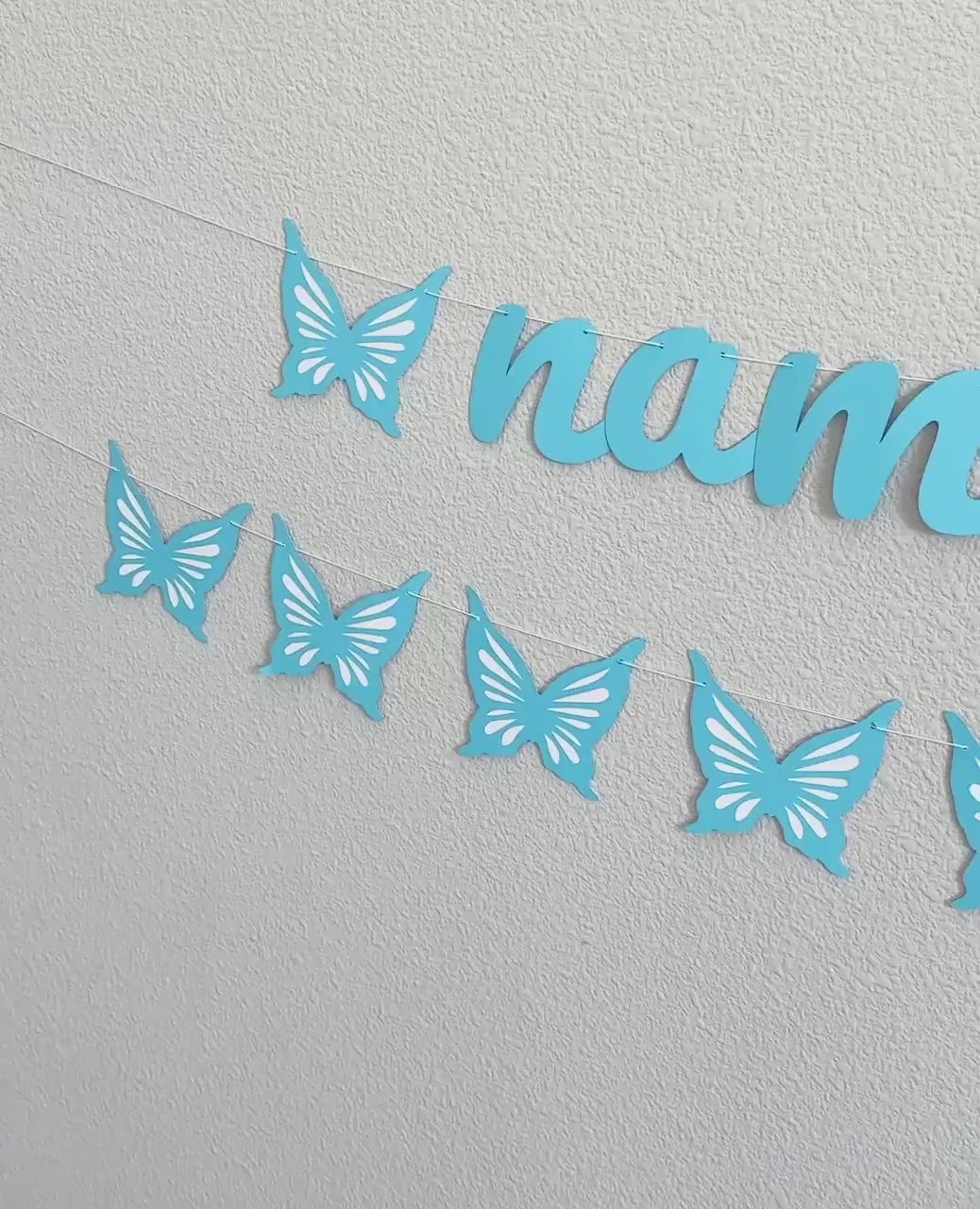 Butterfly 21st birthday Banner, 21st Birthday Party Ideas, Butterfly Birthday Decorations, Blue Butterflies, 21st Birthday Theme Ideas