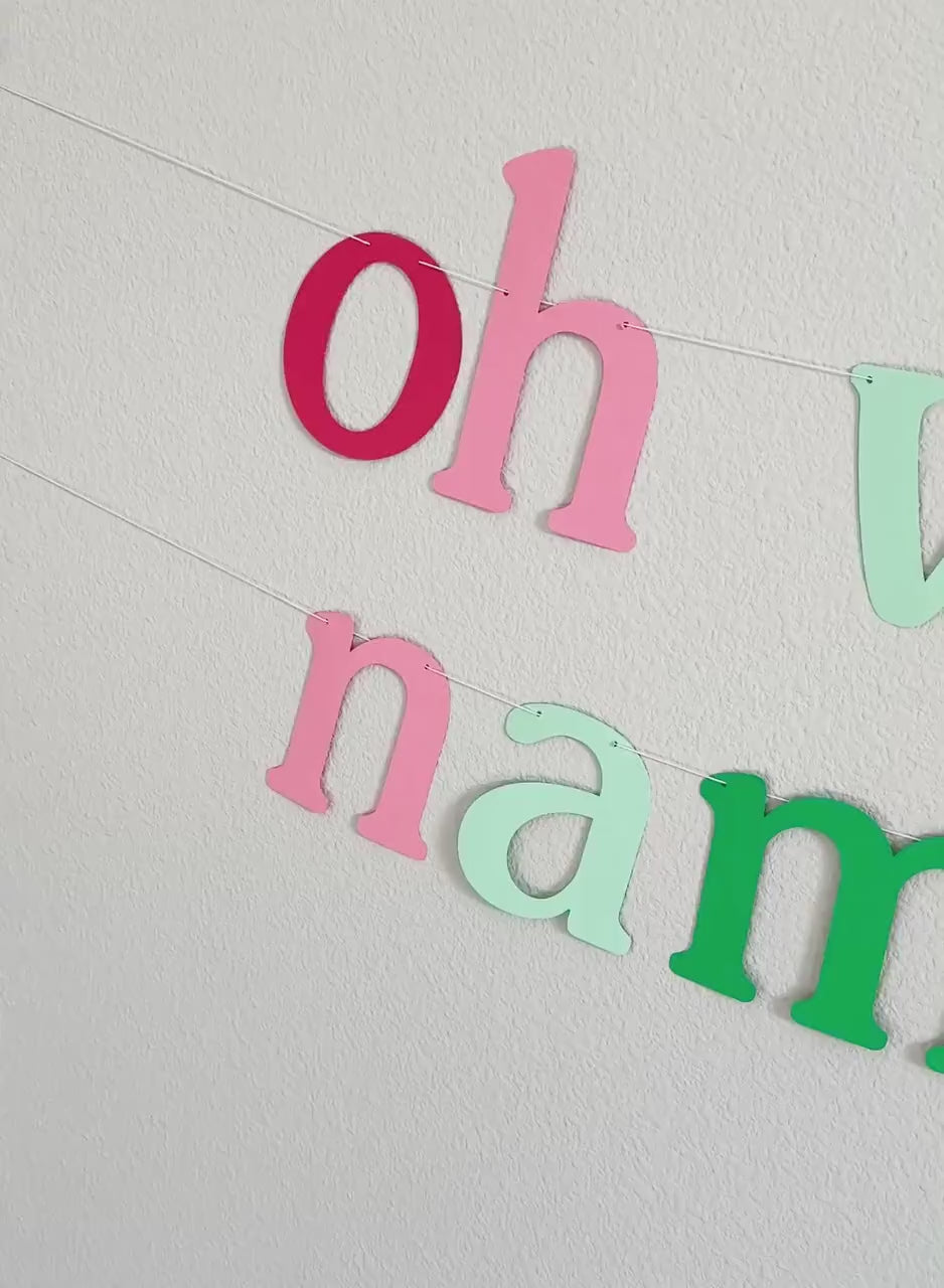 Oh What Fun Name Is One, 1st Birthday Decorations, Christmas Themed First Birthday Party Theme Ideas, Oh What Fun I&#39;m One Decorations