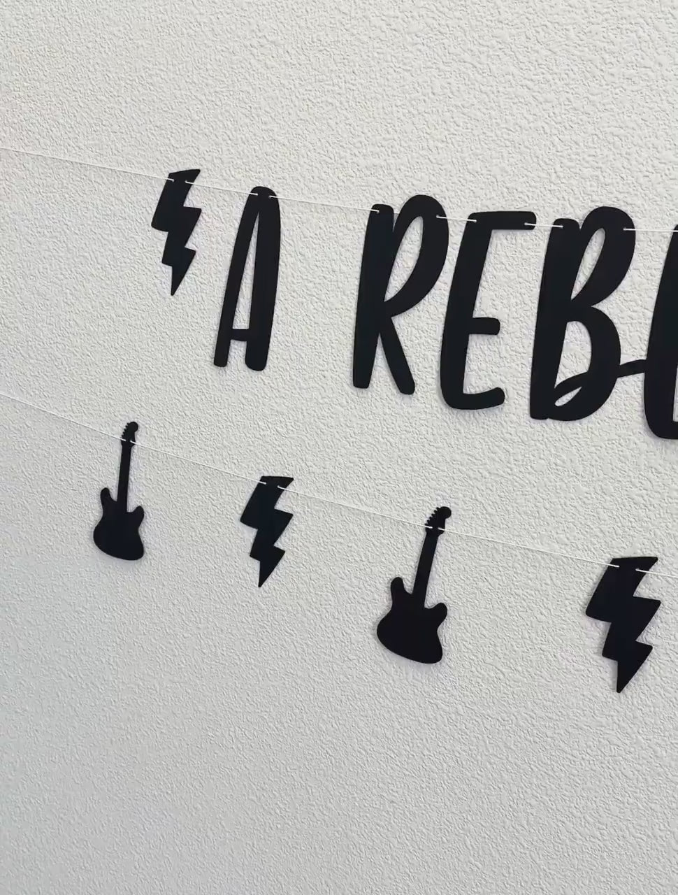 A Rebel Turns One, Rock N&#39; Roll Themed 1st Birthday, Rebel 1st Birthday Decorations, Rock Birthday, Tough 1st Birthday Party