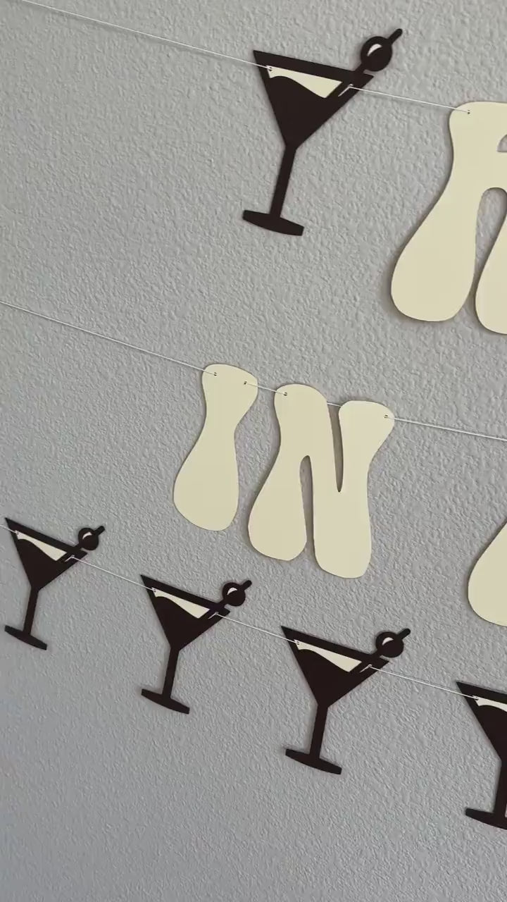 A Bride In A Tini Bit, Espresso Martini Themed Bachelorette Party Banner, A Bride In A Tini Bit Banner, Espresso Martini Bride