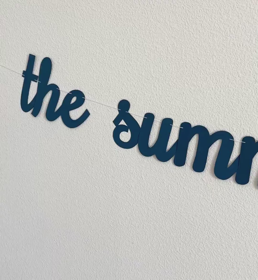 The Summer I Turned 25, Summertime Birthday Banner, Summer Birthday Decorations, 25th Birthday Party Ideas, 25th Birthday Decorations