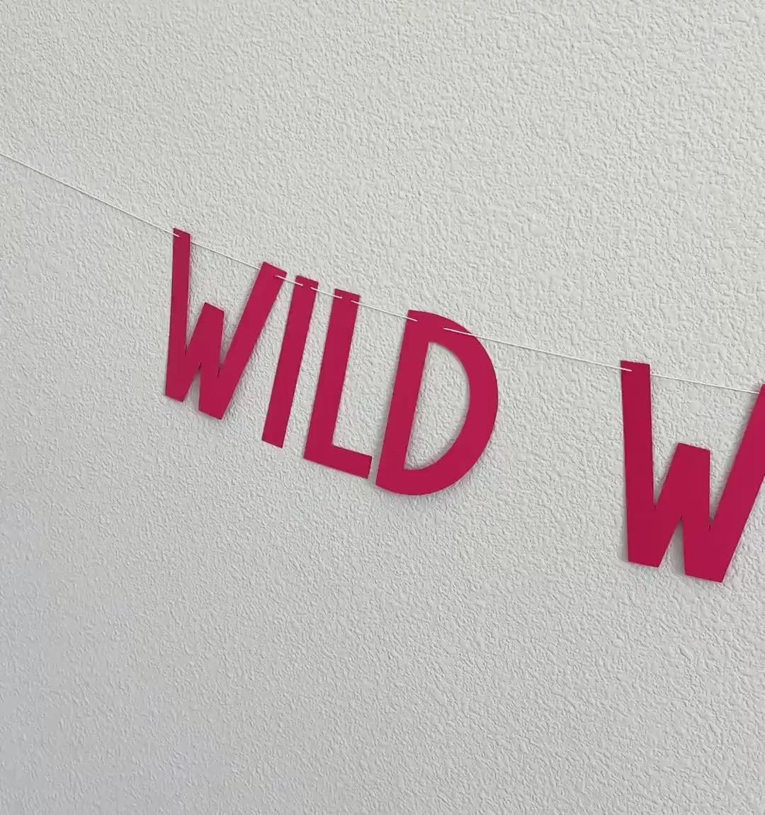 Wild Wild Wifey Banner for Bachelorette Party Decoration, Rustic Bridal Shower Sign, Fun Wedding Photo Prop, Boho Bride-to-Be Accessory