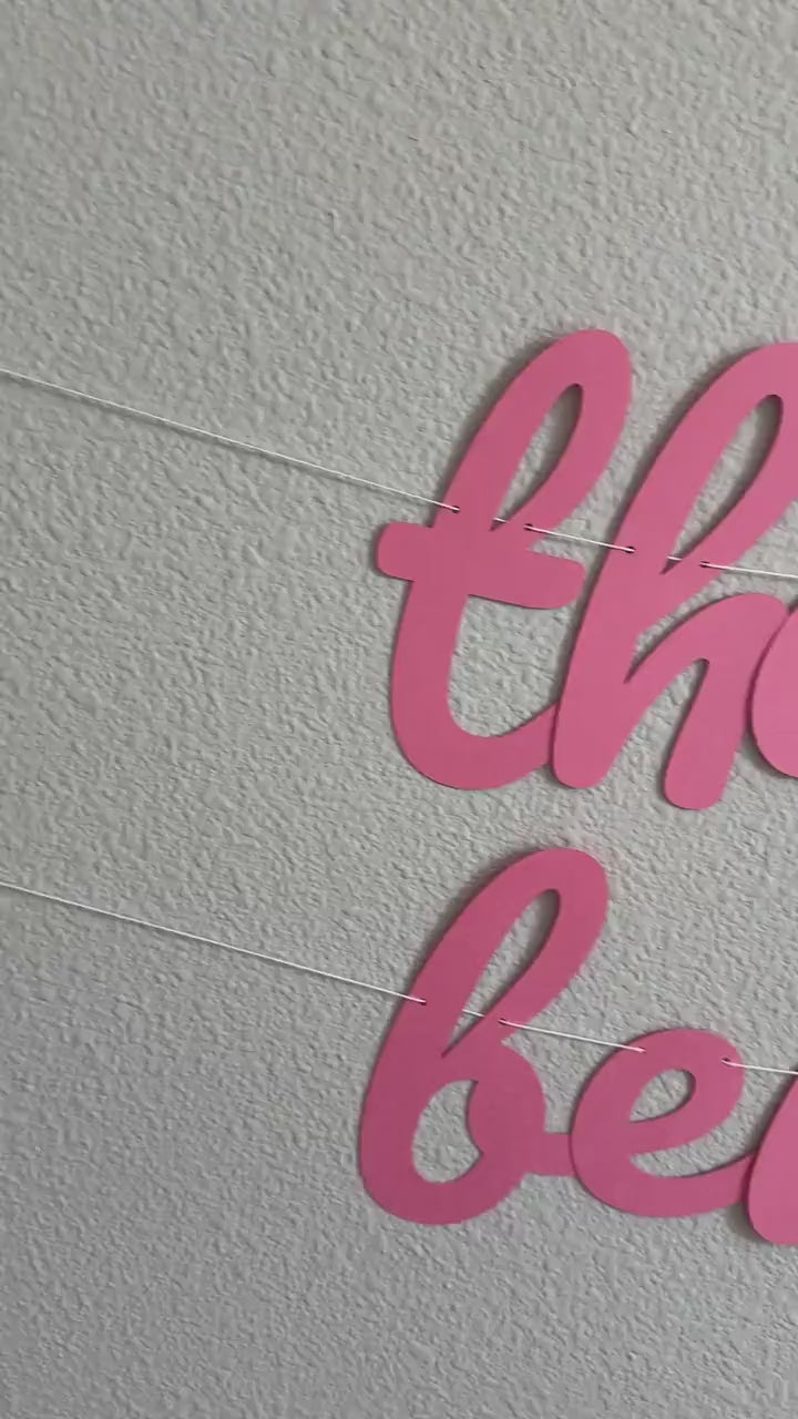 Thank You For Being A Friend, Thank You For Being A Friend Banner, Golden Banner, Custom Banner, Pink Bachelorette Decorations