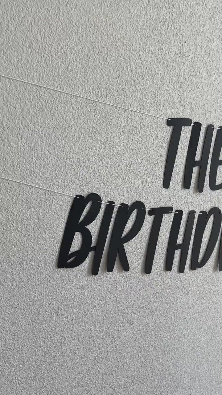 The Tortured Birthday Department, Birthday Banner, Birthday Party Decorations, Birthday Trends