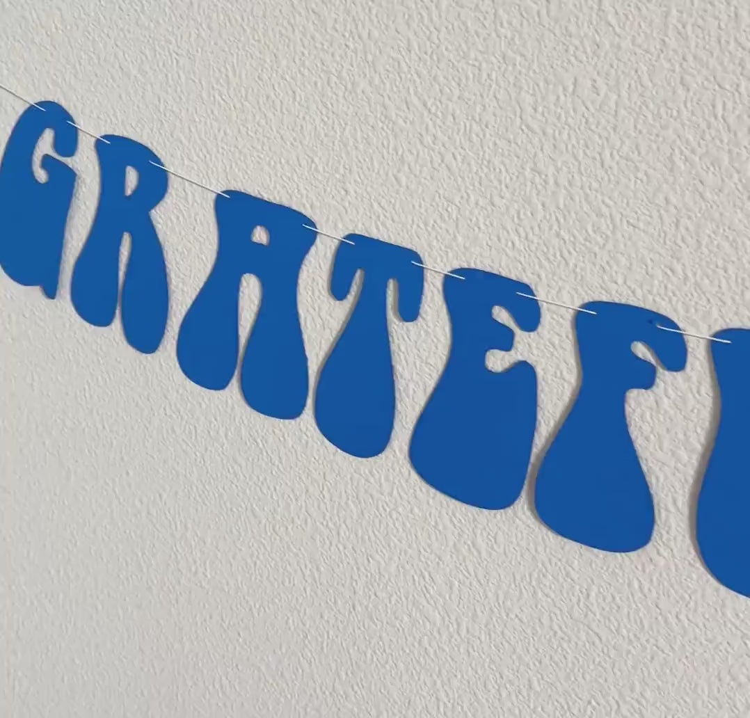 Grateful To Be 50!, 50th Birthday Party Decorations, 50th Birthday Celebration Banner, Fiftieth Birthday Party Theme Ideas