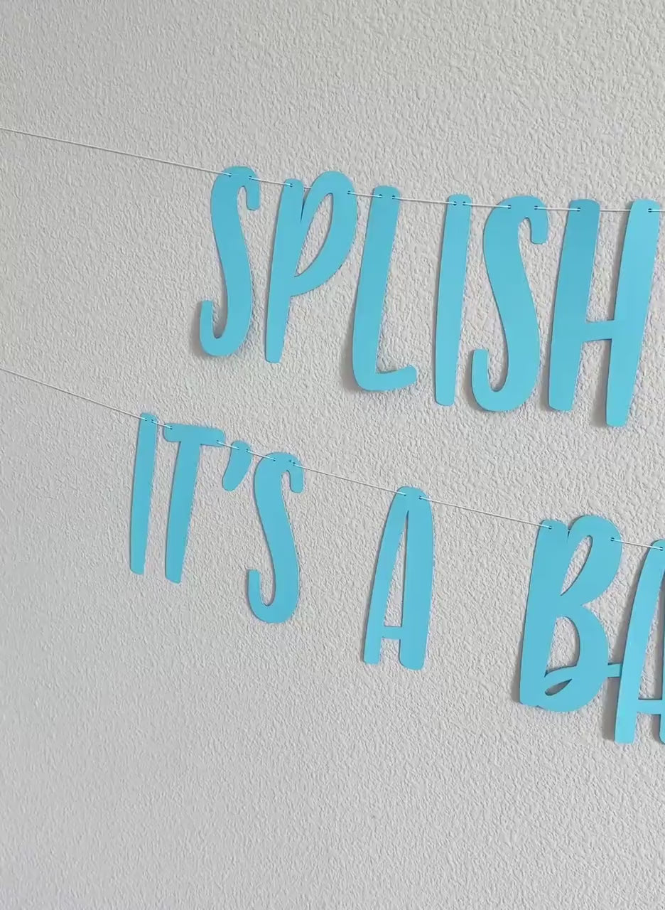 Splish Splash It&#39;s A Baby Bash, Baby Shower Decorations, Summer Baby Shower, Pool Party Baby Shower, Beach Themed Baby Shower