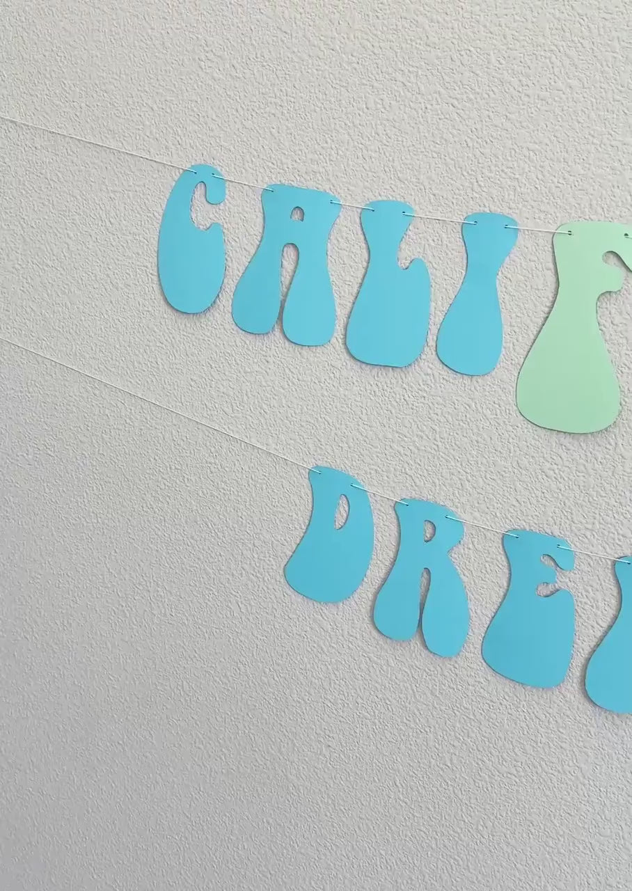 CaliFOURnia Dreamin&#39;, 4th Birthday Decorations, 4th Birthday Party, California Themed Fourth Birthday Party Decorations