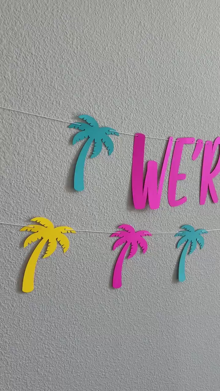 We&#39;re In Miami Bach, Miami Bachelorette, Miami Bachelorette Party Decorations, Miami Bach, Bach Ideas, Bachelorette Party Theme