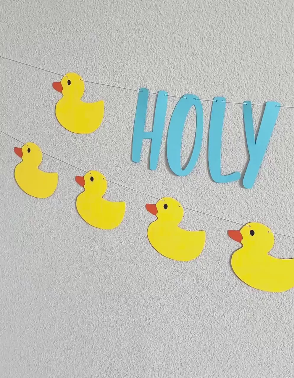Holy Duck I&#39;m 10, Duck Themed 10th Birthday, Duck Decorations, Duck Birthday, Duck Party, Duck Banner, Custom Duck Banner, Yellow Ducks
