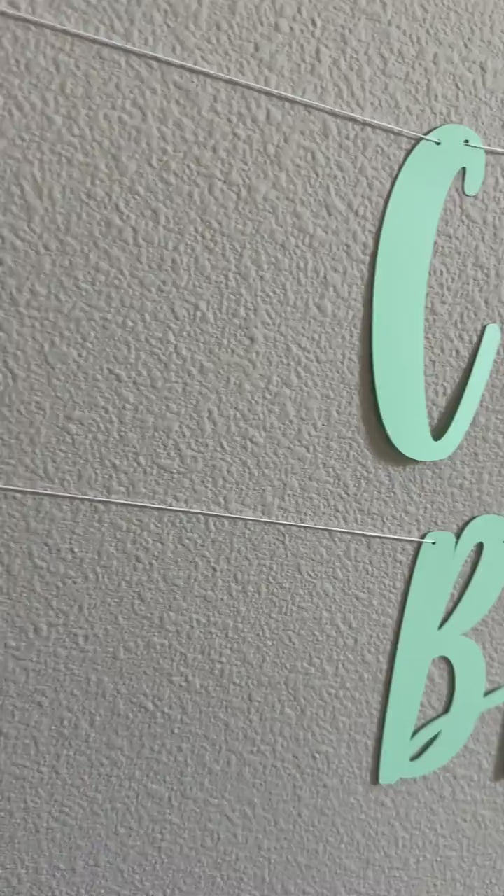 Custom Banner, Custom Mint Banner, Customizable Banner, Custom Fun Font Banner, Custom Sign, Mint Banner