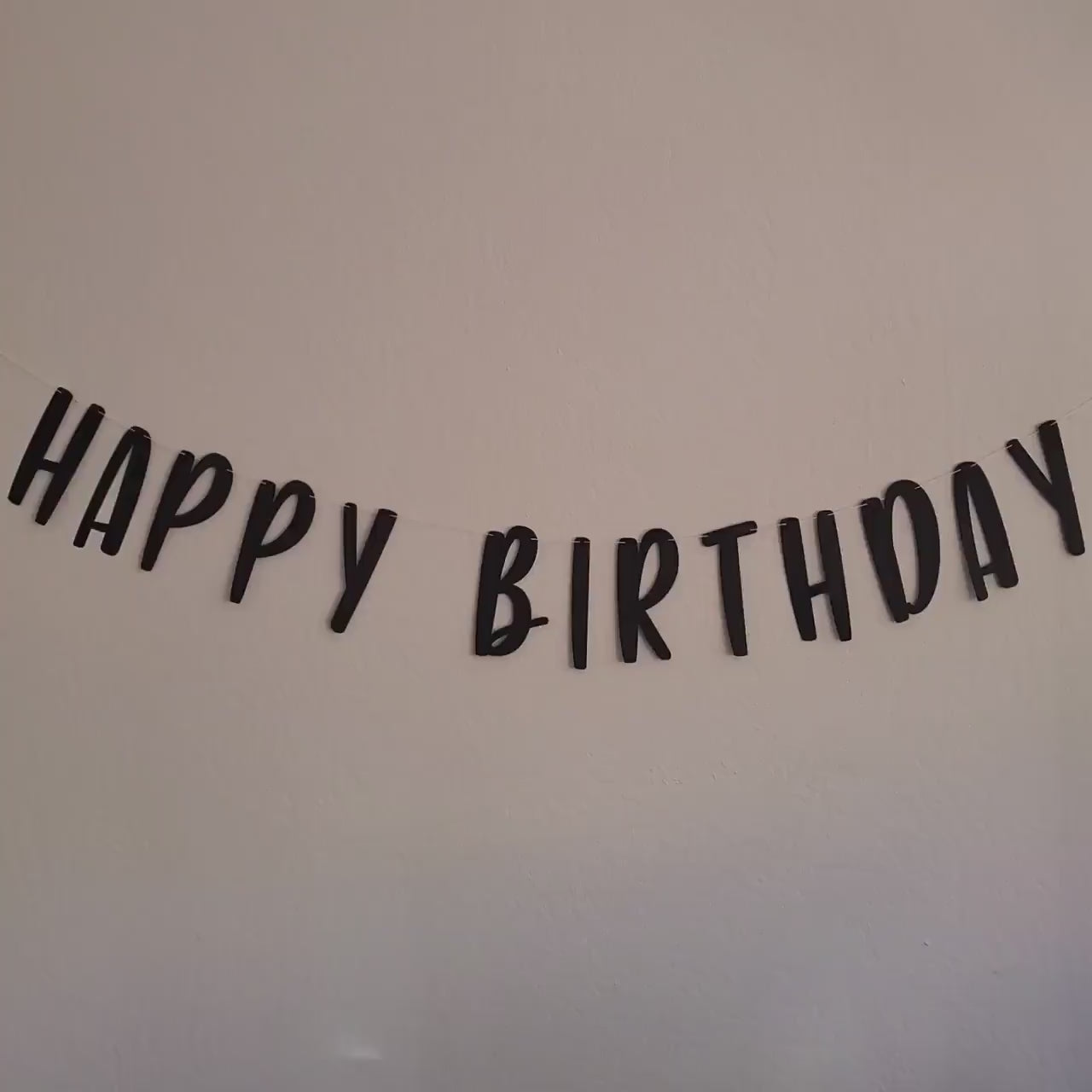 Black Happy Birthday Banner, Black Birthday Banner, Black Banner, Custom Black Banner, Cheap Birthday Banner, Black Party Decoration