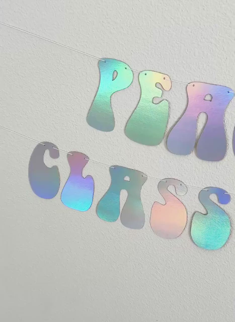 Peace Out Class Of 2025, Retro Graduation Banner, Class of 2025 Decorations, Graduation Decorations, 2025 Graduation