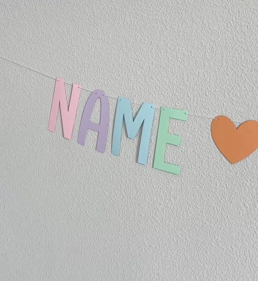Name Is One Banner, 1st Birthday Banner Rainbow Pastels, Girl&#39;s 1st Birthday Banner, Personalized First Birthday Banner