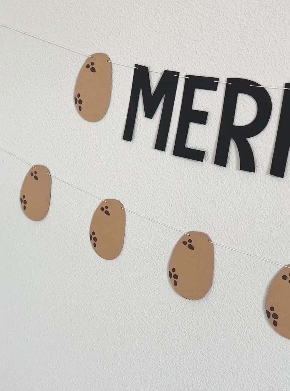 Merry Spudmas, Potato Themed Christmas Banner, Merry Spudmas Banner Decorations, Christmas Decorations, Funny Christmas Ideas