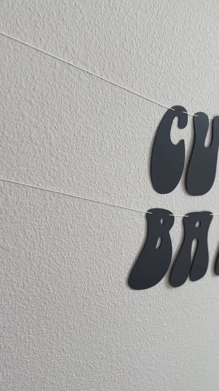 Custom Banner, Custom Retro Banner, Custom Groovy Banner, 70s, Retro Theme, Retro Decorations