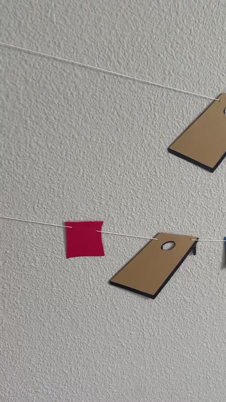 Custom Cornhole Banner, Cornhole Garland, Cornhole Birthday, Cornhole Decoration, Summer Banner, Cornhole Competition