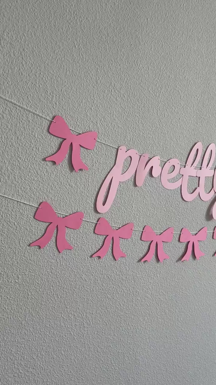Pretty In Pink, Pretty In Pink Decorations, Pink Birthday, Pink Decorations, Pink Banner, Pretty In Pink Theme