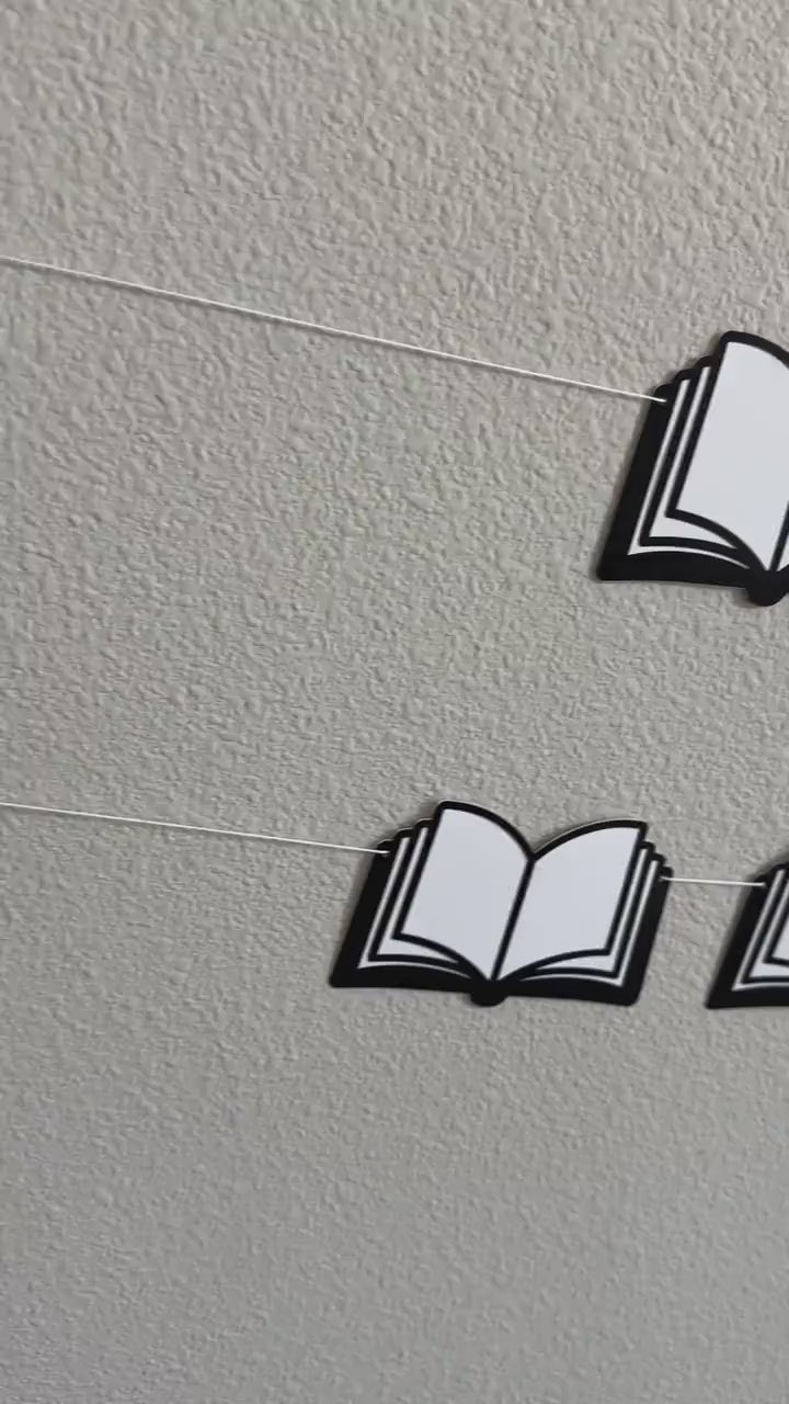 Custom Book Banner, Custom Reading Banner, Book Club Banner, Book Themed Decorations, Reading Decorations