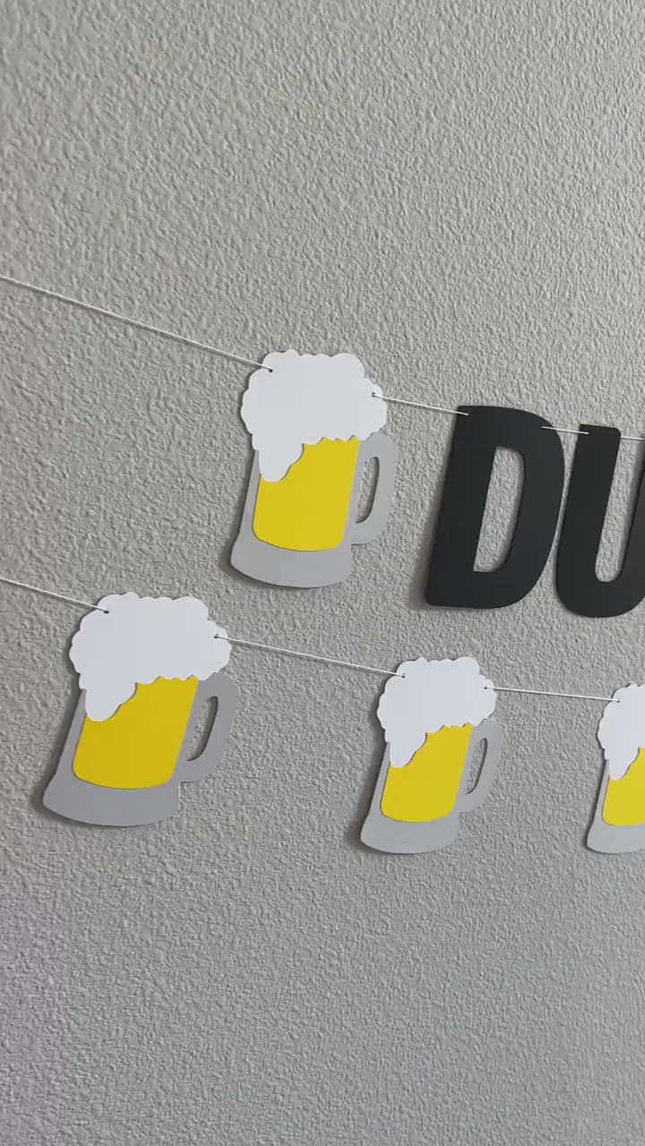 Dudes & Diapers, Dad Baby Shower, Guys Baby Shower, Dudes and Diapers, Diaper Shower Banner, Beer Themed Baby Shower