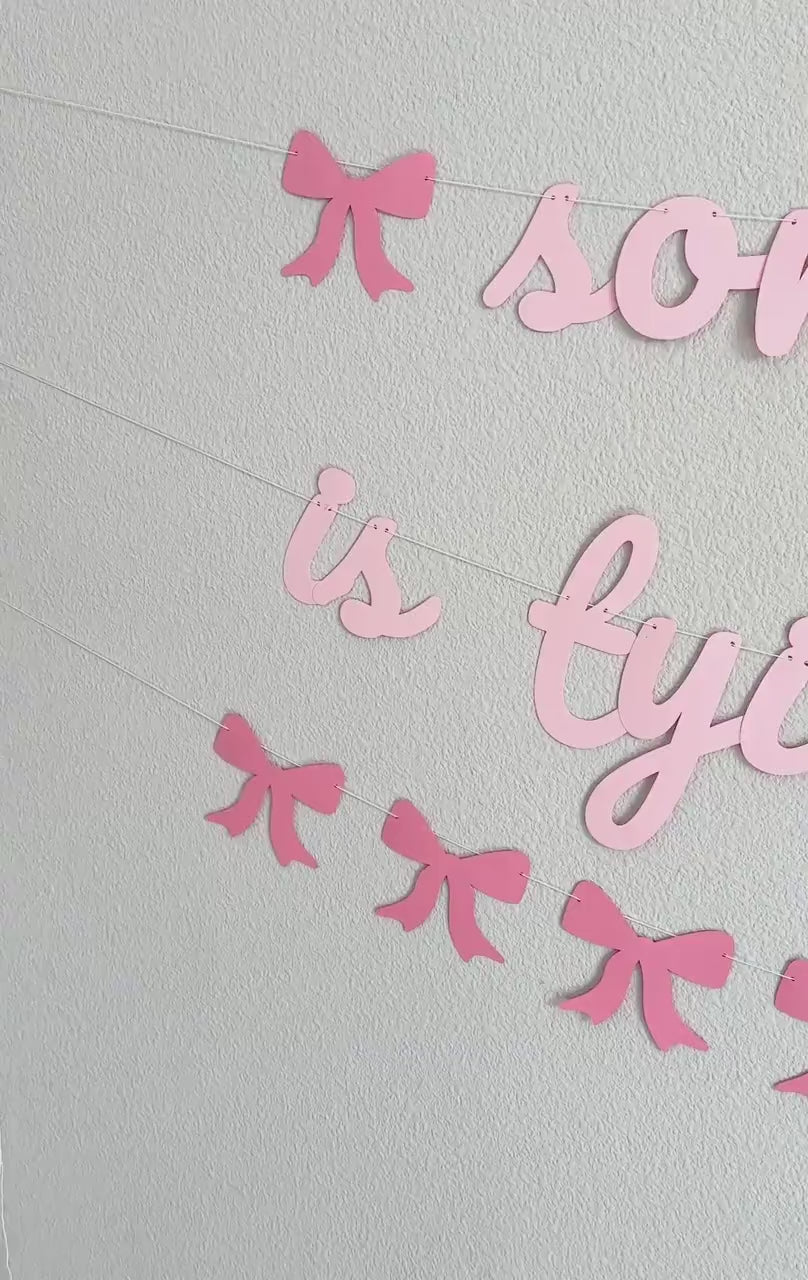 Some Bunny Is Tying The Knot Banner, Easter Coquette Bridal Shower, Coquette Bachelorette Party, April Bridal Shower Decorations