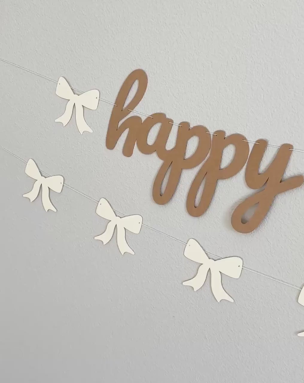 Happy 30th Birthday Banner, 30th Birthday Party Decorations, Coquette Birthday Banner, Coquette Decorations, Coquette Theme