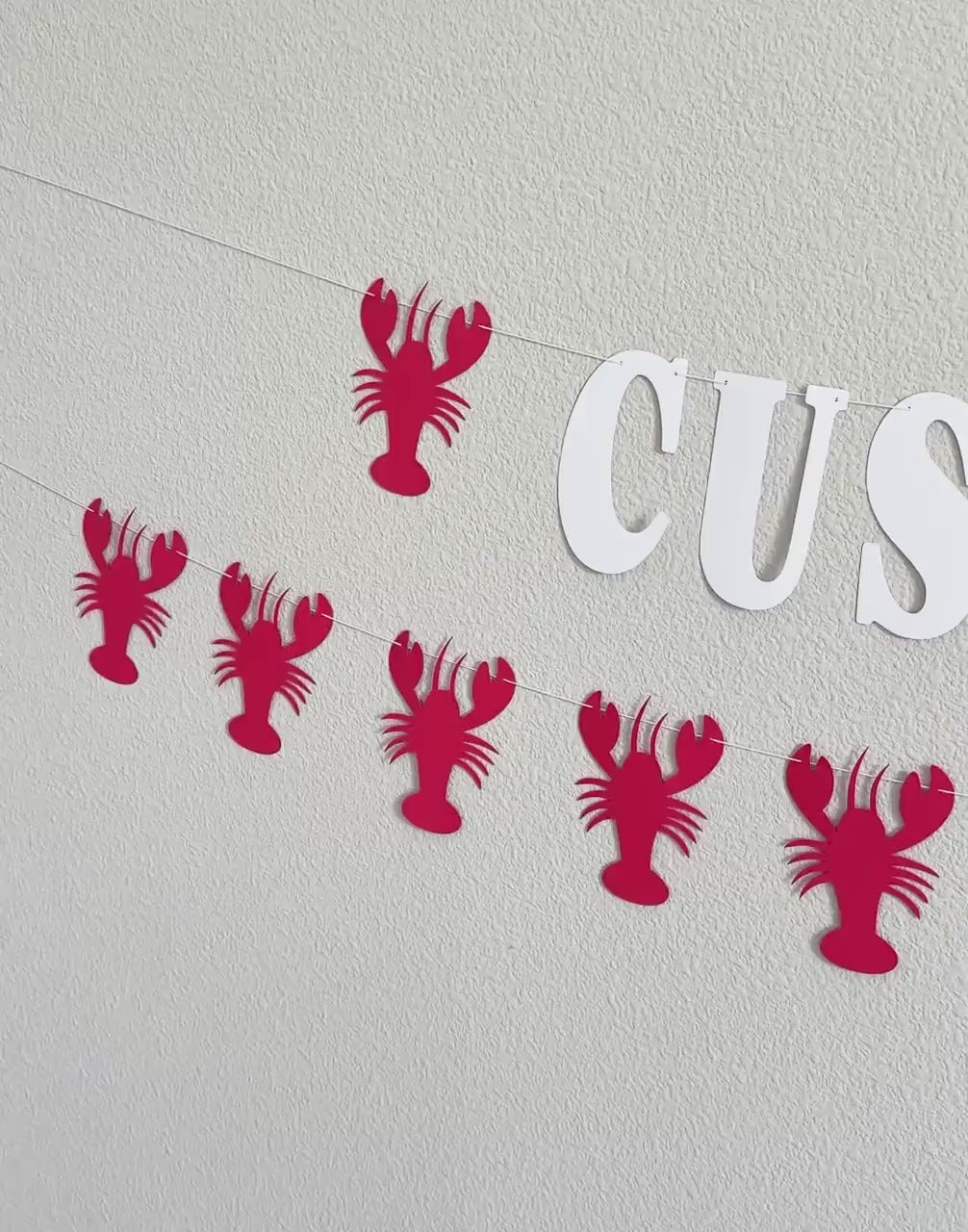 Custom Lobster Banner, Lobster Theme, Lobster Birthday, Lobster Party, Lobster Decorations, Lobster Birthday Party, Custom Lobster