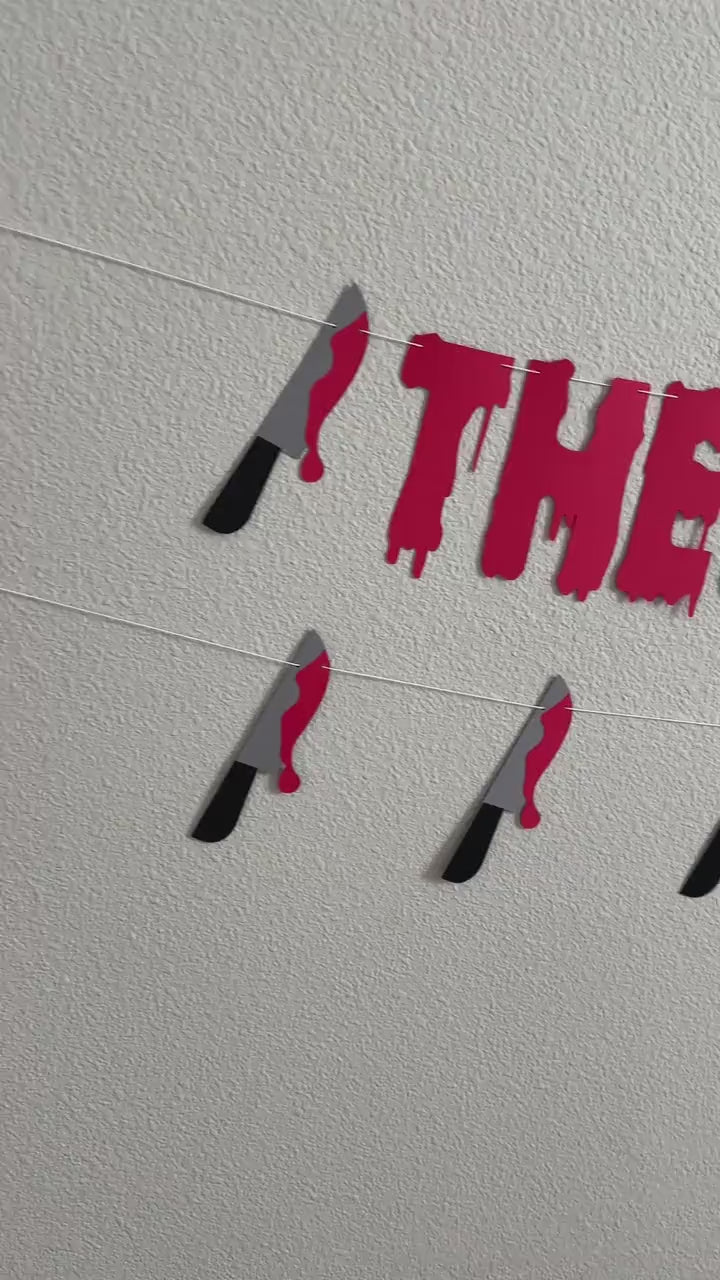 There&#39;s Been A Murder, Murder Mystery Party Decorations, Halloween Decoration, Halloween Banner, There&#39;s Been A Murder Decorations