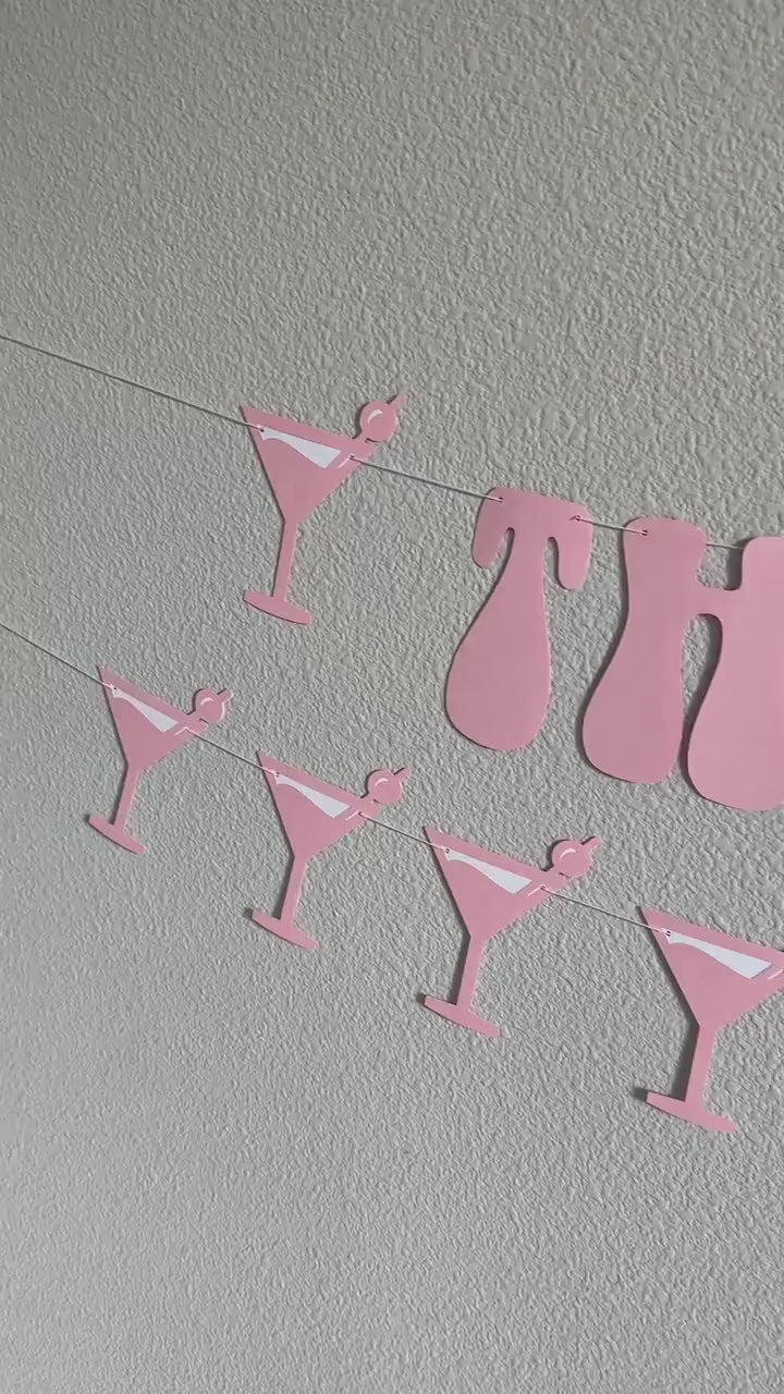 Thir-Tini, Thirtini Banner, 30th Birthday Ideas, Martini 30th Birthday Party, 30th Birthday Decorations, Thir-tini Banner