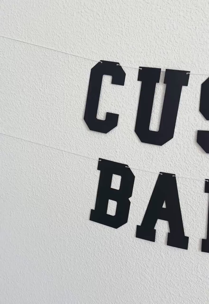 Custom Banner, Custom Collegiate Font, Custom School Banner, Custom College Font Banner, Custom Sports Banner