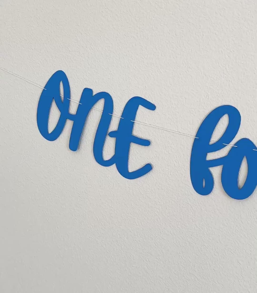ONE For The Books, 1st Birthday Theme Ideas, One For The Books Decorations, First Birthday Party Banner, Royal Blue One For The Books