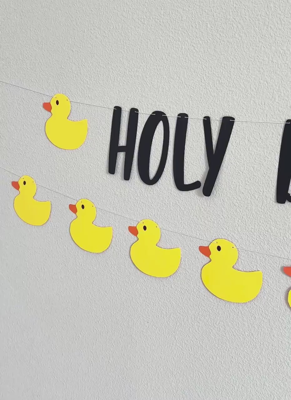 Holy Duck I&#39;m 70, 70th Birthday Party Decorations, 70th Birthday Ideas, Duck Party, Custom Duck Banner, Rubber Duck Theme, Yellow Ducks