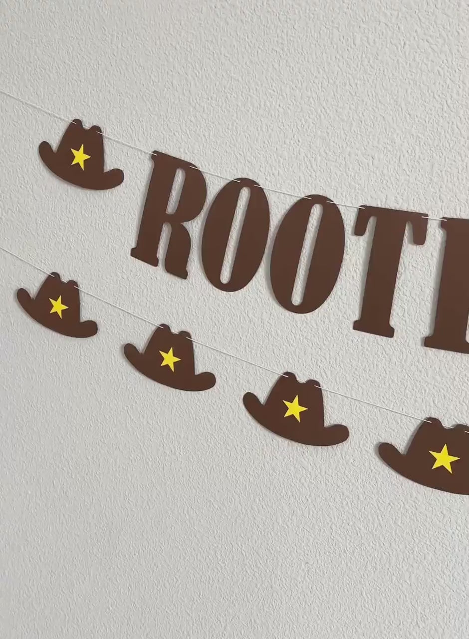 Rootin&#39; Two-Tin, Rootin&#39; Two-Tin Birthday Party Decorations, Cowboy Themed 2nd Birthday Banner, Boy 2nd Birthday Theme Ideas