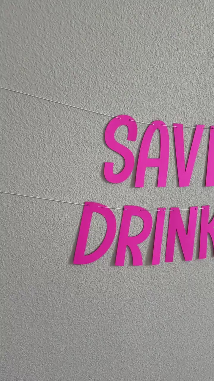 Save Water Drink Tequila, Party Banner, Fiesta Decorations, Bachelorette Party Decorations, Bach Trends