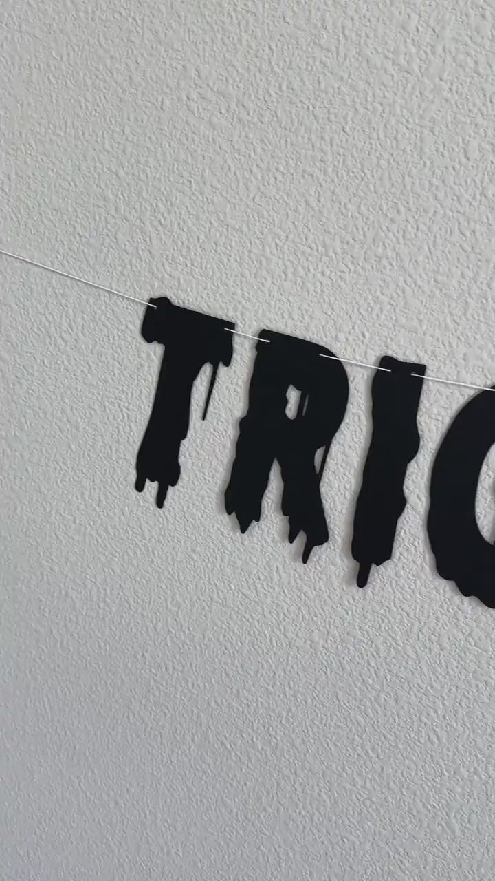 Trick Or Three, Trick Or Three Banner, Halloween Themed 3rd Birthday, October 3rd Birthday Ideas, 3rd Birthday Party Decorations