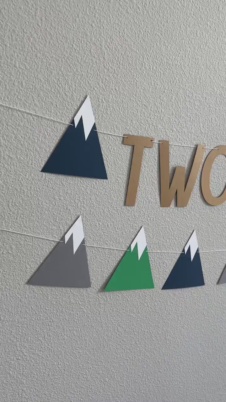 Two Adventurous, 2nd Birthday, Adventure Birthday Party Theme, 2nd Birthday Ideas, Boy 2nd Birthday, Mountain Decorations, Outdoor Birthday