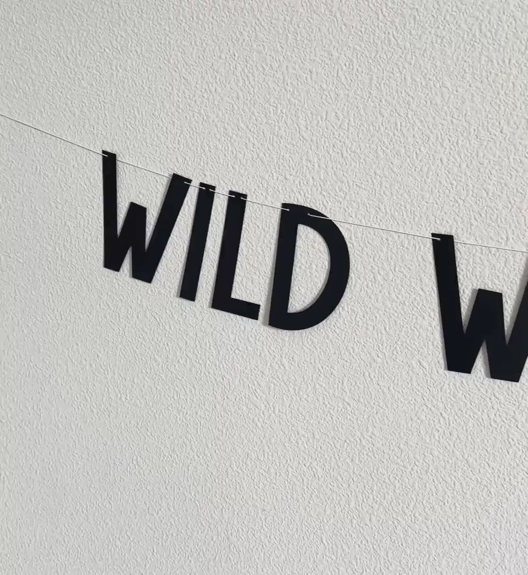 Wild Wild Wifey Banner for Bachelorette Party Decoration, Rustic Bridal Shower Sign, Fun Wedding Photo Prop, Boho Bride-to-Be Accessory