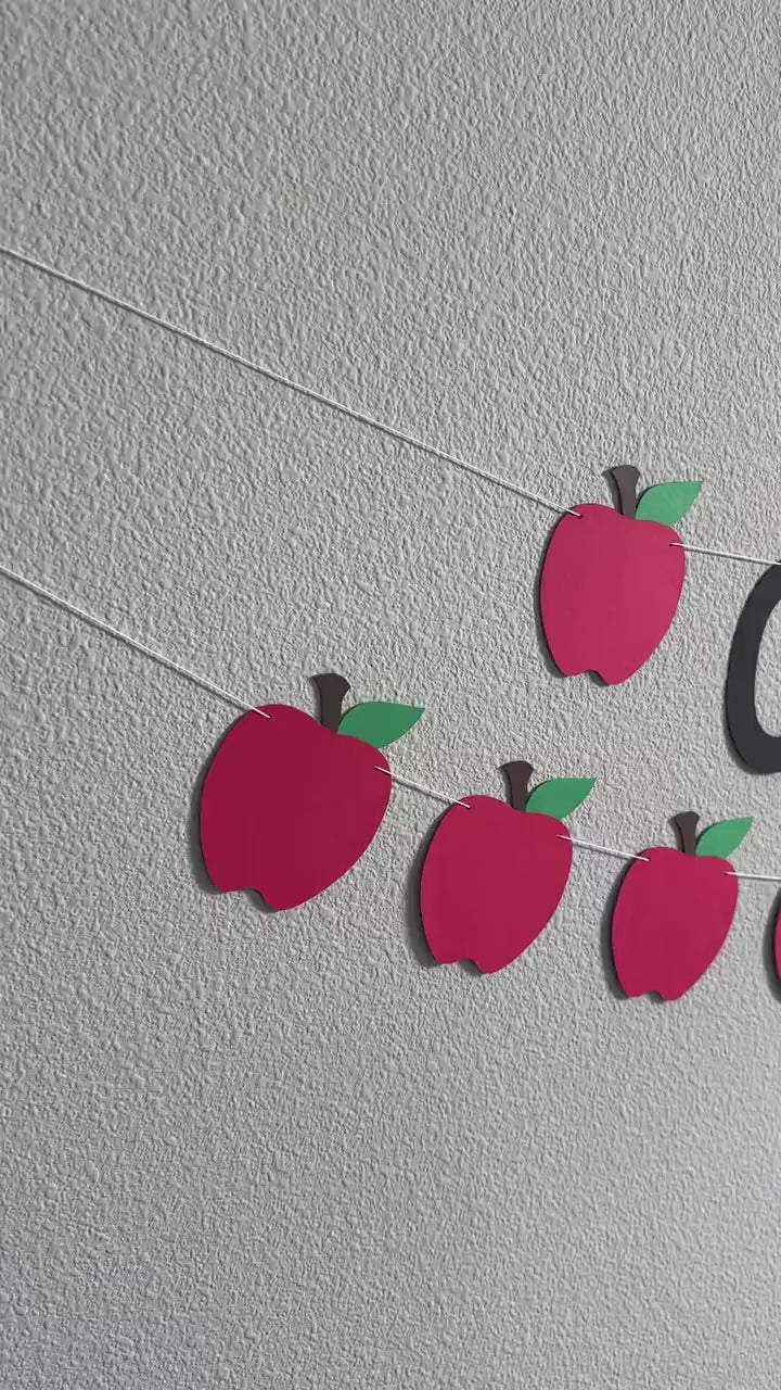 Custom Apple Banner, Apple Decorations, Apple Banner, Apple Party, Apple Theme, Apple Birthday Party