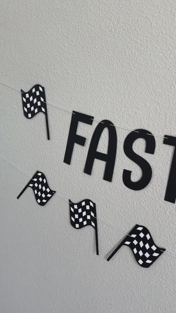 Fast & Curious 3, 3rd birthday Party Decoration Ideas, Racing 3rd Birthday Party, Fast and Curious 3 Banner, Fast and Curious Theme